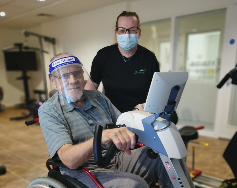 Care village residents celebrate gym reopening